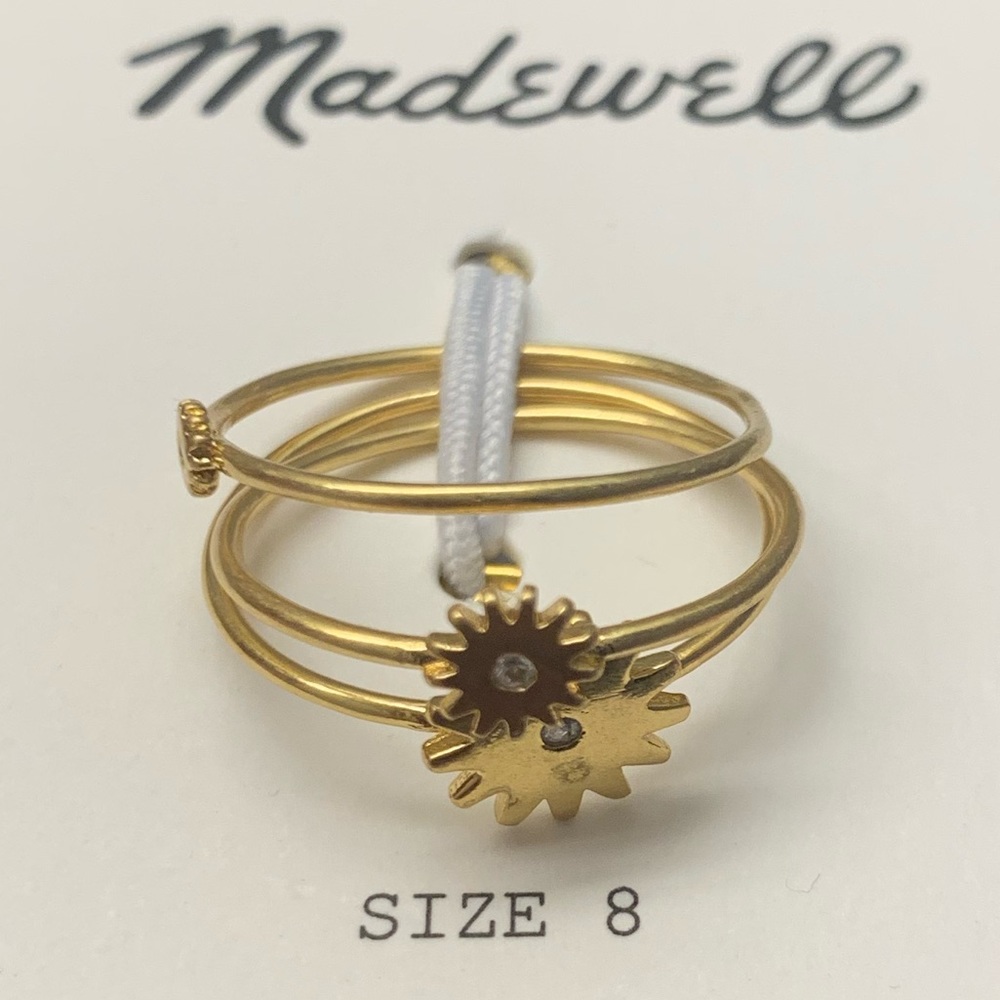 NWOT Madewell My Three Suns 🌞 Ring Set - Picture 9 of 11